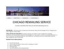 Tablet Screenshot of chicagoremailingservice.com